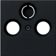 Beperkt Aanbod Gira 0869005 Systeem 55 Afdekking voor coax-antenne contactdoos Zwart mat