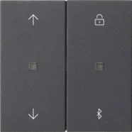 Veilige Betaling Gira 536728 System 3000 jaloezie- en schakelklok BT System 55 Antraciet