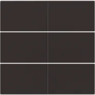Betaalbaar Niko 124-60050 Afwerkingsset voor 6-voudige potentiaalvrije drukknop 24 V Dark brown