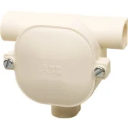 ABB HAF 4206-D S Doos voor montage op de wand/plafond Hafobox T-doos 5/8 3x16 mm met deksel Must-Have