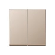 Speciale Aanbieding Jung A 1702 CH Stuurafdekking 2-voudig Standaard Champagne