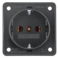 Berker 941852505 Compact Integro Flow Wandcontactdoos met randaarde en schroefliftklemmen Antraciet Uitverkoop
