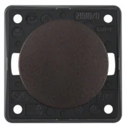 Berker 936712501 Compact Integro Flow Impulsdrukker, maakcontact bruin Premium