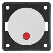 Snelle Levering Berker 937722509 Compact Integro Flow Impulsdrukker, maakcontact, verlicht polarwit