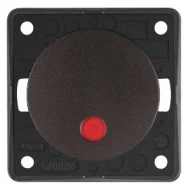 Berker 937722501 Compact Integro Flow Impulsdrukker, maakcontact, verlicht bruin Hete Deal