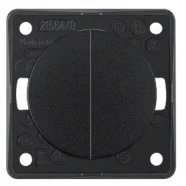 Berker 936752510 Compact Integro Flow Serie-impulsdrukker, 2x maakcontact zwart Premium
