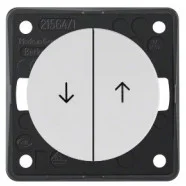 Voordeelprijs Berker 936532509 Compact Integro Flow Jaloezie-impulsdrukker met pijlsymbool polarwit