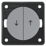 Beste Prijs Berker 936532507 Compact Integro Flow Jaloezie-impulsdrukker met pijlsymbool grijs