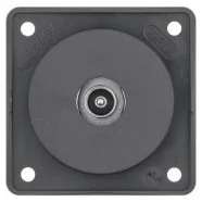 Seizoensaanbieding Berker 945112515 Compact Integro Flow Antennewandcontactdoos tv, met soldeeraansluiting antraciet