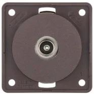 Berker 945112511 Compact Integro Flow Antennewandcontactdoos tv, met F-connector bruin Rechtstreeks Van De Fabrikant
