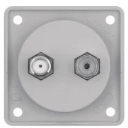 Berker 945602506 Compact Integro Flow Antennewandcontact-doos radio/SAT grijs Dagaanbieding