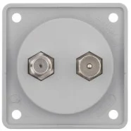 Berker 845632506 Compact Integro Flow Antennewandcontactdoos tv/SAT grijs Goedkoop