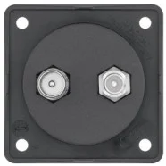 Uitverkoop Berker 845632503 Compact Integro Flow Antennewandcontactdoos tv/SAT zwart