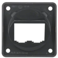 Berker 845582505 Compact Integro Flow Draagplaat 2-voudig voor BTR/E-dat modules antraciet Lage Kosten