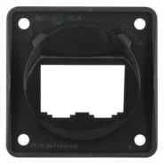 Berker 845582510 Compact Integro Flow Draagplaat 2-voudig voor BTR/E-dat modules zwart Veilige Betaling