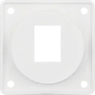 Betrouwbaar Berker 945572509 Compact Integro Flow Draagplaat 1-voudig voor AMP modulaire jacks polarwit