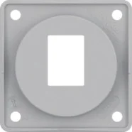Berker 945572507 Compact Integro Flow Draagplaat 1-voudig voor AMP modulaire jacks grijs Betrouwbaar