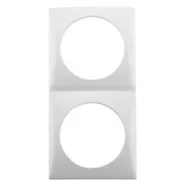 Berker 918262519 Compact Integro Flow Afdekraam 2-voudig polarwit glanzend Hoge Kwaliteit