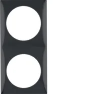 Berker 918262510 Compact Integro Flow Afdekraam 2-voudig zwart Laatste Kans
