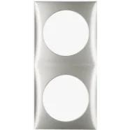 Berker 918262558 Compact Integro Flow Afdekraam 2-voudig chroom Weekendaanbieding