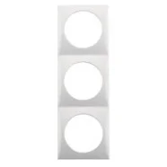 Berker 918192519 Compact Integro Flow Afdekraam 3-voudig polarwit glanzend Exclusieve Aanbieding