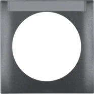 Speciale Aanbieding Berker 918032505 Compact Integro Flow Afdekraam 1-voudig met tekstveld antraciet mat
