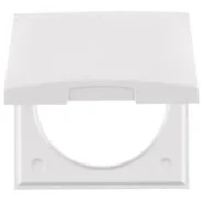 Berker 918282509 Compact Integro Flow Afdekraam 1-voudig met klapdeksel polarwit Bestel Nu