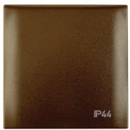 Berker 918282591 Compact Integro Flow Afdekraam voor spatwaterdichte installatie met klapdeksel voor wandcontactdozen 1-voudig bruin Express Levering