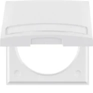 Veilige Betaling Berker 919882502 Compact Integro Flow Afdekraam 1-voudig met klapdeksel en tekstveld polarwit