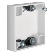 Berker 911522569 Compact Integro Flow Opbouwbehuizing vlak met 2x trekontlasting polarwit Direct Verzonden