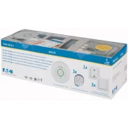Eaton 300310 xComfort Bridge Set met 3 inbouw dimactoren, 3 draadloze wandschakelaars en een draadloze centrale aan/ uit wandschakelaar Beperkt Aanbod