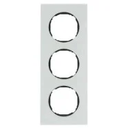 Berker 10132609 R.8 Afdekraam 3-voudig Polarwit Glas Beperkt Aanbod