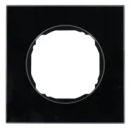 Berker 10112616 R.8 Afdekraam 1-voudig Zwart Glas Flitsaanbieding