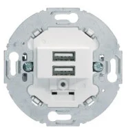 Berker 260219 USB oplaadstopcontact 230 V 2-voudig 3 A Polarwit mat Lage Kosten