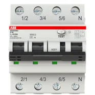 ABB 2CSR256140R1164 System pro M compact Aardlekautomaat 3P+N, C Kar, 16A, 30mA, 6kA A type Betrouwbaar