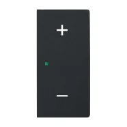 Busch-Jaeger 6237-22-885 Bedieningswip 2-voudig rechts met symbool "audio volume" Zwart mat Lage Prijs