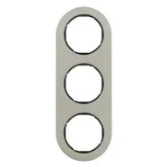 Betrouwbaar Berker 10132004 R.Classic afdekraam Edelstaal Zwart 3-voudig