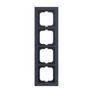 Busch Jaeger 1724-248 Busch-Axcent Afdekraam 4-voudig Papier Blauw Seizoensaanbieding