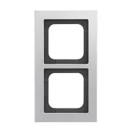 Busch Jaeger 1722-276 Busch-Axcent Afdekraam 2-voudig Titanium Populair
