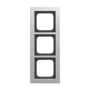 Betaalbaar Busch Jaeger 1723-276 Busch-Axcent Afdekraam 3-voudig Titanium