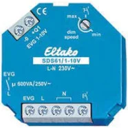 Eltako SDS61/1-10V Stuurmodule voor het aansturen van elektronische 1-10V voorschakelapparaten Direct Verzonden