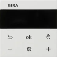 Betaalbaar Gira 539403 System 3000 Ruimte temperatuurregelaar Bluetooth Zuiver wit glanzend