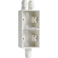 Snelle Levering Niko 701-84262 Spuitwaterdichte dubbele verticale opbouwdoos met één tweevoudige M20-ingang met wartel en één enkelvoudige M20-ingang met wartel voor twee functies Wit