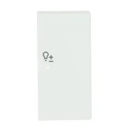 Busch-Jaeger 6234-22-884 Platform 63 Bedieningswip 2-voudig rechts met kleine transparante lens en symbool "Dimmer" Studiowit mat Lage Prijs