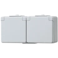 Fabrieksprijs Jung 622NW 2-voudige wandcontactdoos met beschermingscontact 16 A 250 V