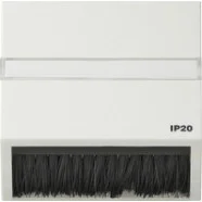 Rechtstreeks Van De Fabrikant Gira 068266 TX_44 Afdekkap opsteekbar met adapterraam voor apparaten met afdekking (50 x 50 mm) en schuin geplaatste kabeluitvoer (IP20) Zuiver wit