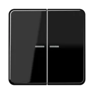 Beste Prijs Jung CD 102 KO5 SW Schakelwip met lens Zwart