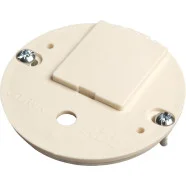 ABB HAF CD/RVK Deksel voor dozen voor montage in de wand/plafond Hafobox Haakdeksel met kroonsteen t.b.v. alle ronde centraaldozen Express Levering