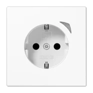 Tijdelijk Beschikbaar Jung HOME BT LS 1521 SE WW Wandcontactdoos met randaarde Energy Alpine wit
