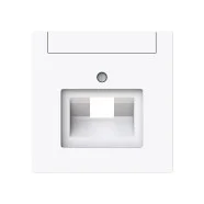 Busch Jaeger 1803-44G Busch-art linear Centraalplaat met labelveld Data aansluiting 1-voudig Studiowit Hete Deal